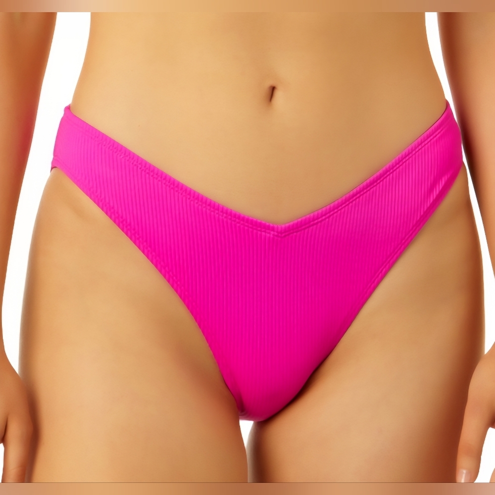 3 For $35 ... Salt + Cove Juniors' V-Front Hipster Bikini Bottoms, Pink, L & XL